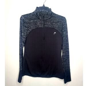 Head black white pullover long sleeve - small